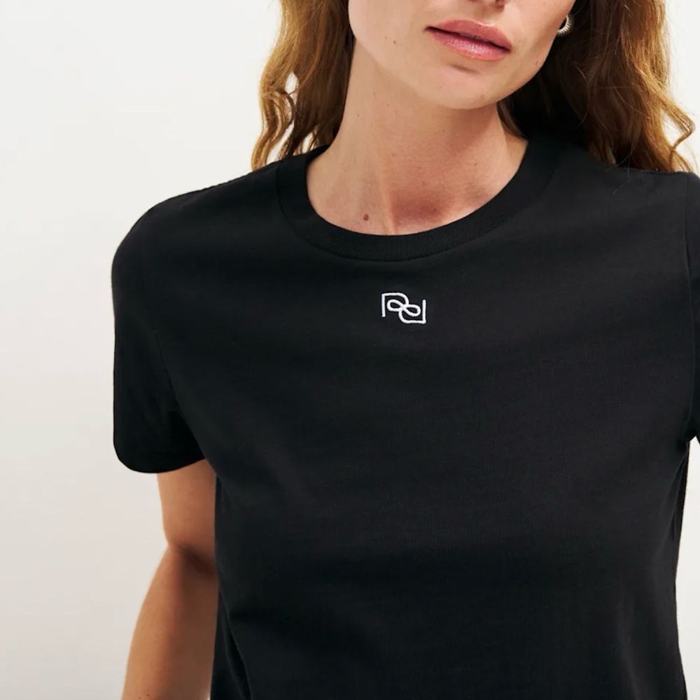 Reformation Black Short Sleeve Tee